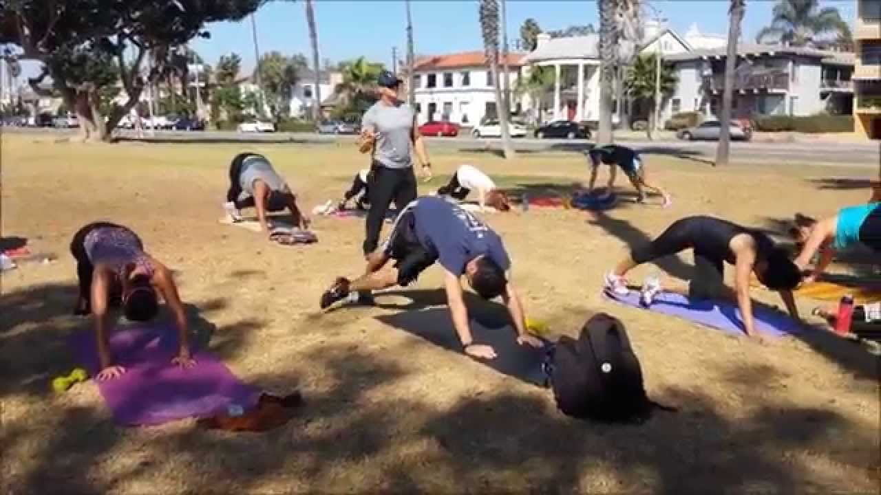 Long Beach CA Boot Camp by Jed Miller - Outdoor Boot Camps - YouTube