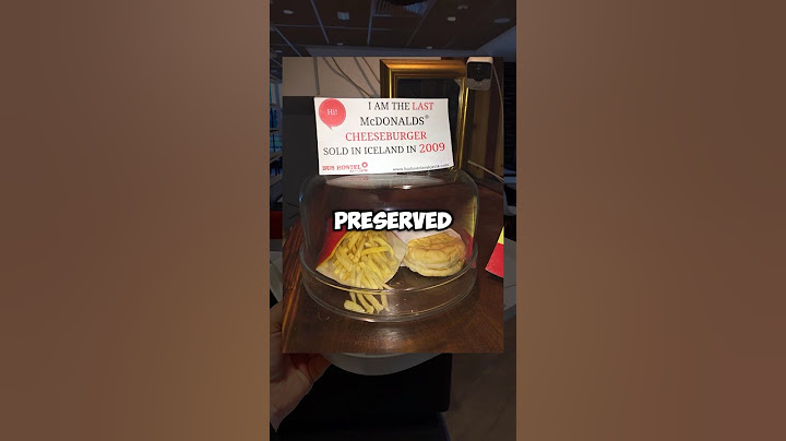 The Oldest McDonald’s Meal 😱