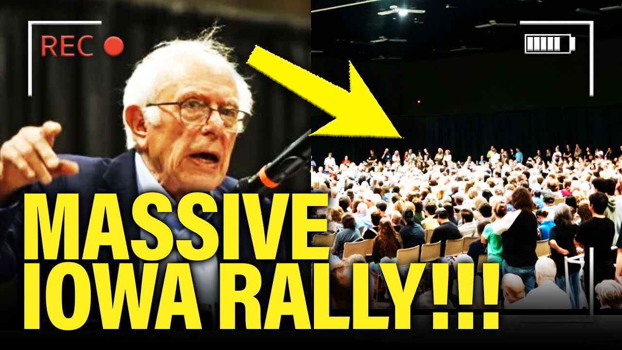 WHOA! Bernie DESTROYS Trump at HUGE IOWA RALLY
