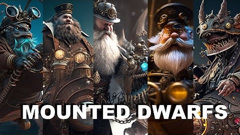 STEAMPUNK DWARFS (3/3) DWARVEN RIDES / AI generated ai reimagine ai art ai video