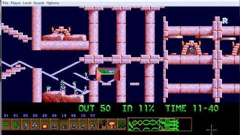 Lemmings Custom Level - One Home For Each Lemming