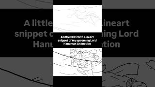 Sketch to Lines: Hanumanji Short Animation | Coming soon. #animation #bajrangbali