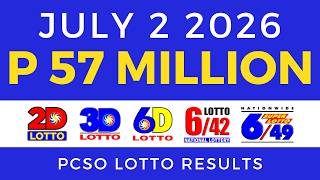 Lotto Result Today 9PM July 2 2026 PCSO