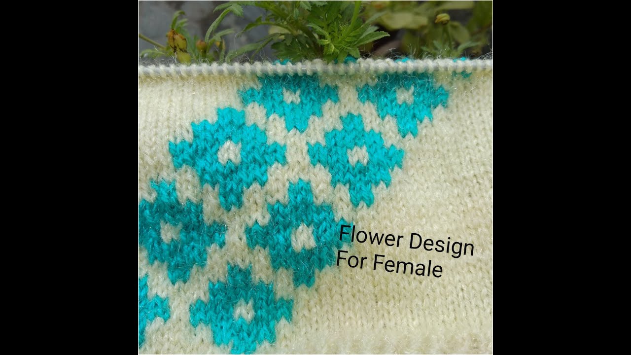 flower sweater design