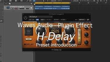 Waves Audio Plugin Effect "H-Delay" Preset introduction