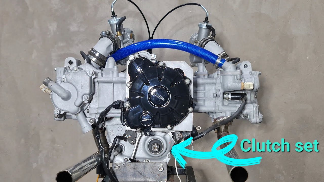 Modifyed Boxer Engine I made my own boxer engine, with a gearbox, operated by a bridge, part ...