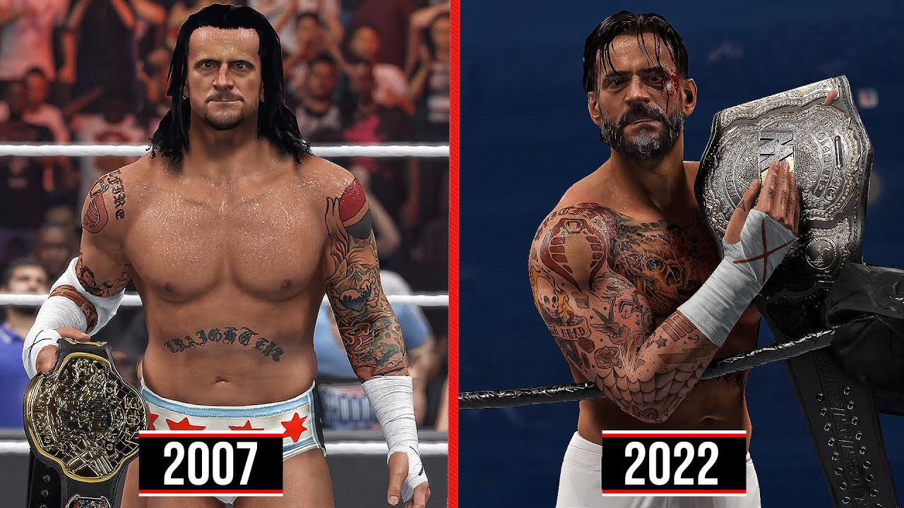 All Of CM Punk Championships Wins! (WWE 2K) - YouTube
