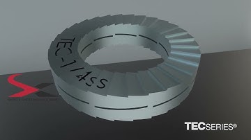 TEC Series Wedge Locking Washers -- 3D Installation Model of how it works!
