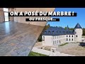 Ep 64. Pose du carrelage du RDC et de la terrasse - Transformation d&#39;un château abandonné