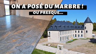 Ep 64. Pose du carrelage du RDC et de la terrasse - Transformation d'un château abandonné