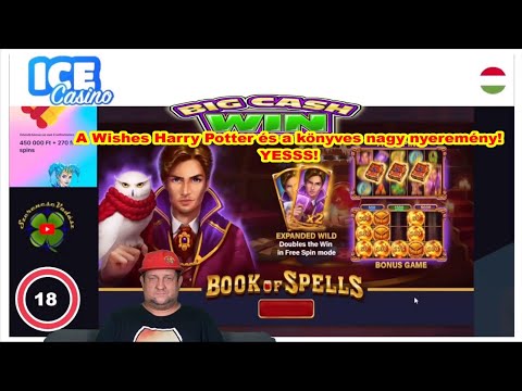 A Wishes Harry Potter és a könyves nagy nyeremény! YESSS! Book of Spells slot az Ice Casino-n