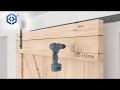 Barn door hardware installing video
