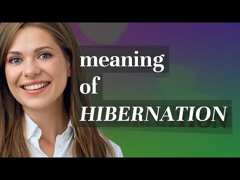 Hibernation | meaning of Hibernation - YouTube