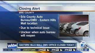 DMV office at Eastern Hills Mall today