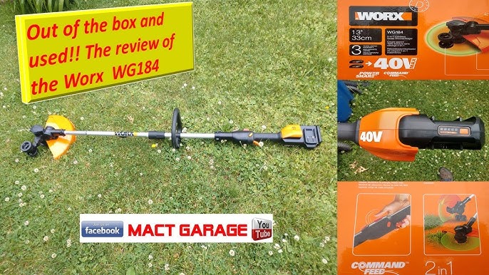 Worx Nitro Wg186 40v Powershare Pro Attachment-capable Driveshare 15  Cordless String Trimmer : Target