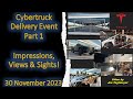 Cybertruck Delivery Event Video PART 1 Sights, Sounds &amp; Views Inside Giga Texas!