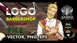 Logo Barbershop keren Premium Free screenshot 5