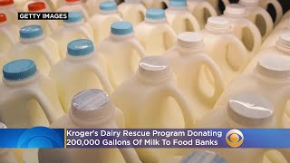 Kroger's Dairy Rescue Program Donating 200,000 Gallons Of Milk To Food Banks