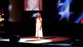 Sydney Heller 10 years old sings Star Spangled Banner