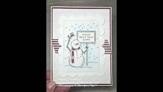 Fun Snowman Card Using The New Christmas Crew Bundle