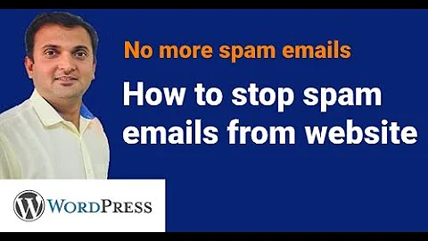 How to stop spam emails from website contact form | How to stop spam emails in WordPress | Stop spam