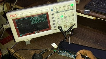 checking charging problem and signal with oscilloscope and multimeter