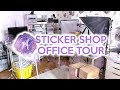 Plannerface Office Tour! Sticker Shop Owner Office Tour