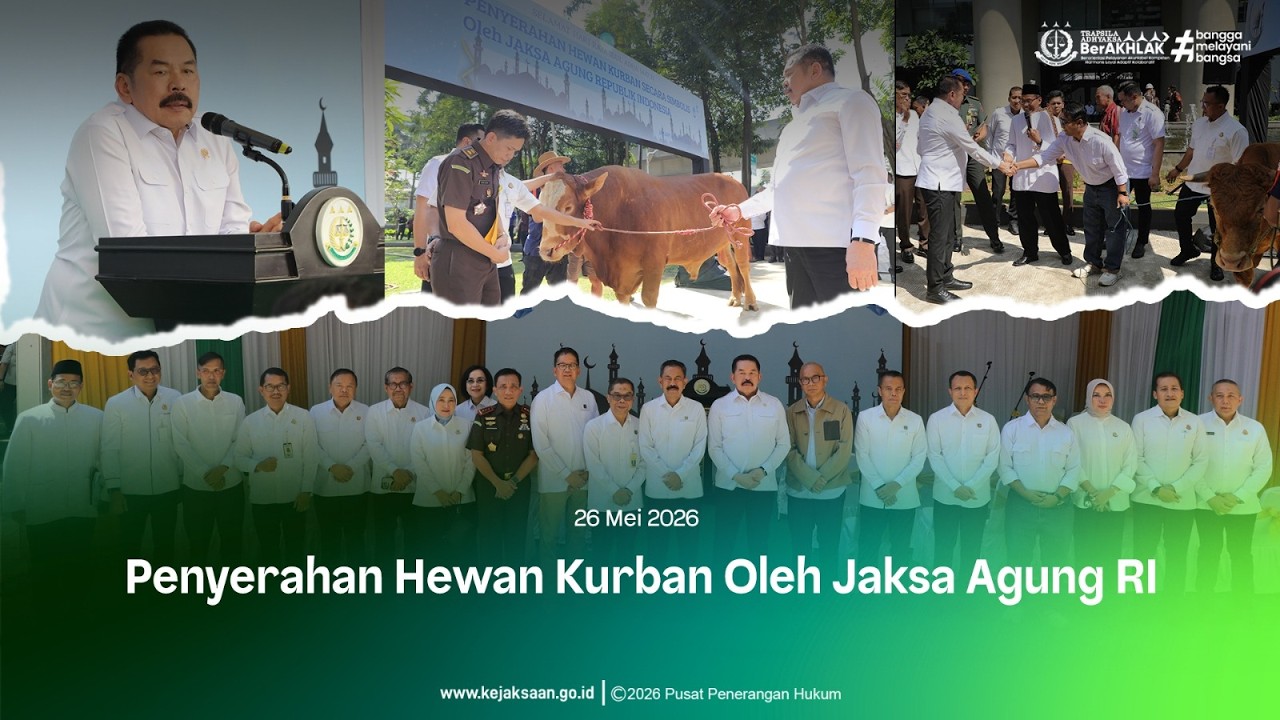 Penyerahan Hewan Qurban Oleh JAKSA AGUNG RI