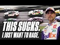 Denny hamlin on the daytona 500  fuel saving the big one and the rock