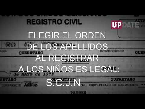 ¿Sabías que puedes elegir el orden de los apellidos de tus hijos?