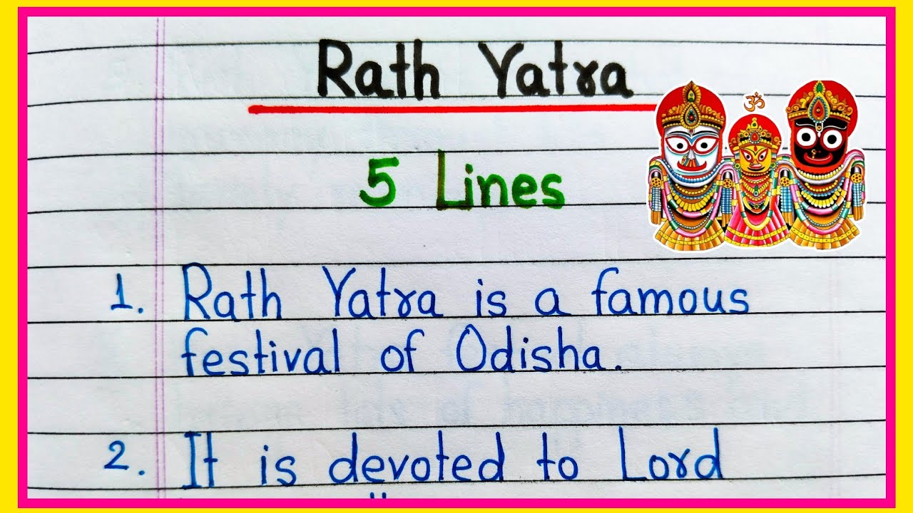 essay on rath yatra in english for class 5
