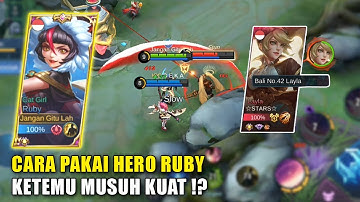 Ruby Build Damage, Cara Pakai Hero Ruby Ketemu Musuh Kuat Pakai Title Ungu?! Tutorial Ruby Kuat Bgt!