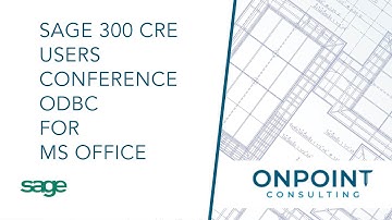 Sage 300 CRE - ODBC for Microsoft Office