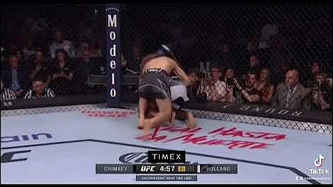 Khamzat Chimaev doing the fake glove touch is so dirty