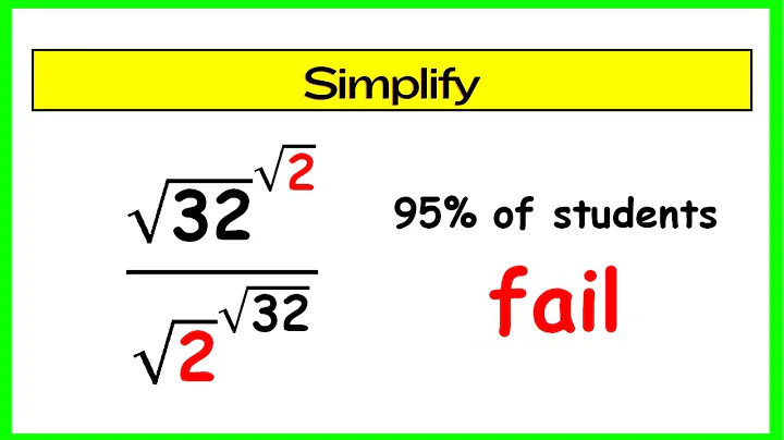 🔴A Nice Square Root Exponent Simplification | Math Olympiad | Can You Solve This❓