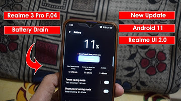 Realme 3 Pro F.04 Update Battery Drain Test After Use Data Realme UI 2.0 | BhushanDroid
