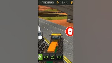 The tractor is going to the field to do sowing machine  work #trendingshorts #trandainggame #gaming