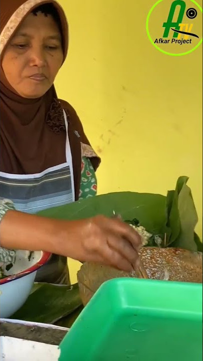 WOW!!!. NASI PECEL MADIUN BUNGKUS DAUN JATI VIRAL#kulinerindonesia