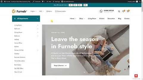 Furnob - How to Enable Product Categories on Menu?