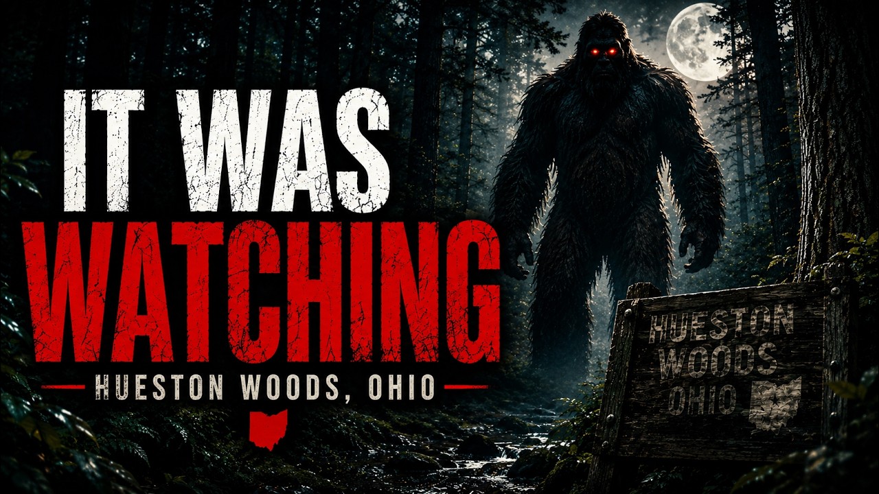 HIDDEN FIGURE WATCHES HIKER AT HUESTON WOODS, OHIO | Bigfoot Society 1138