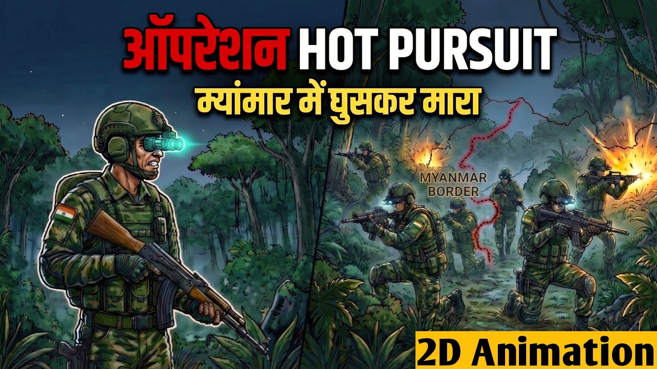 Operation Hot Pursuit : Indian Army's Most Dangerous Myanmar Surgical Strike | 2D Animation