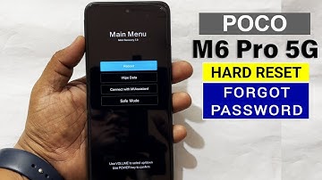 Hard Reset or Screen Unlock " Poco M6 Pro 5G " | Easy Trick with Keys