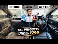 I Deep cleaned my car interior at home (No Expensive Product ! )😳
