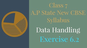 Data Handling - Exercise 6.2 - Class VII || A.P State New Syllabus