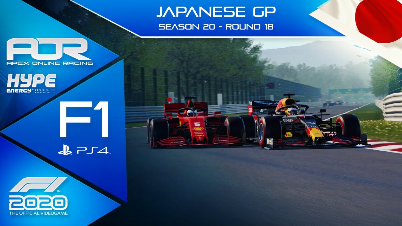 F1 2020 AOR Hype Energy F1 League PS4 S20 R18 Japanese GP