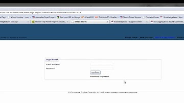 Logging in to Your E-commerce Store - SitesNStores Support