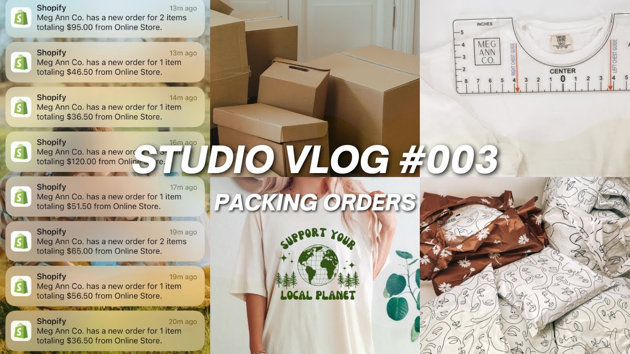 Small Business Studio Vlog #003 | Small Biz Vlog | T-Shirt Maker ...