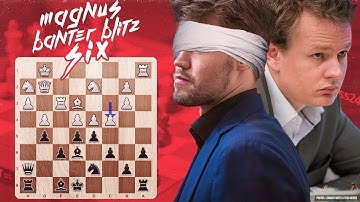 Magnus plays the Two Knights BLINDFOLDED! | Magnus Carlsen vs. chess24 user kostarof