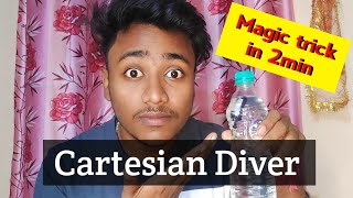 How to make Cartesian Diver magic trick in one minute 