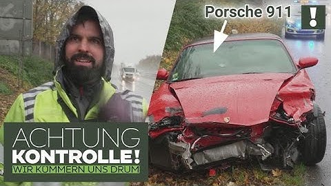 911-er kommt von STRASSE ab!🫢 Porsche-Unfall auf der A61! | Achtung Kontrolle